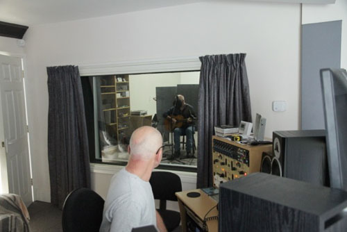 James Keelaghan in studio